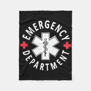 Emergency Department Emergency Room Healthcare Nur Fleece Blanket