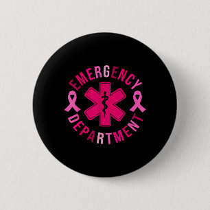 Emergency Department Emergency Room Nurse Breast 6 Cm Round Badge