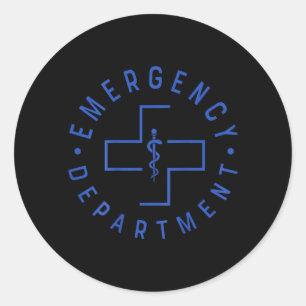 Emergency Department Emergency Room Nurse Ed Nurse Classic Round Sticker
