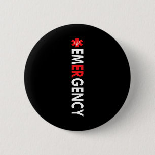 Emergency Department Emergency Room Nurse ( On Bac 6 Cm Round Badge