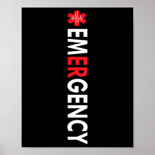 Emergency Department Emergency Room Nurse ( On Bac Poster