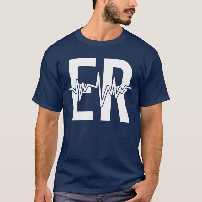Emergency Department ER Nurse Front Back Emergency T-Shirt (Front)