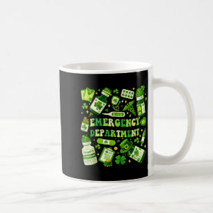 Emergency Department Er Nurse Irish Saint Patricks Coffee Mug