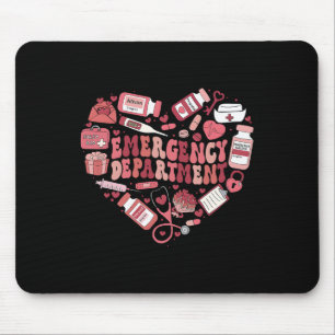 Emergency Department Er Nurse Valentines Day Gifts Mouse Pad