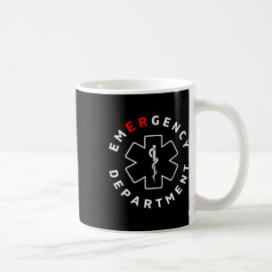 Emergency Department Er Rn Nurse Retro Healthcare  Coffee Mug