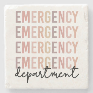 Emergency Department ER Staff   ER Nurse   ER Tech Stone Coaster