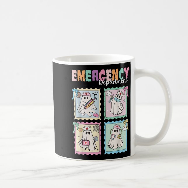 Emergency Department Funny Er Nurse Halloween Soky Coffee Mug (Right)