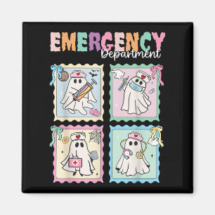 Emergency Department Funny Er Nurse Halloween Soky Magnet