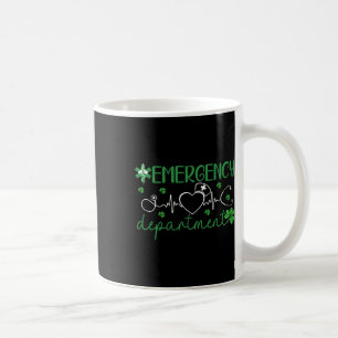 Emergency Department Funny Er Nurse Irish St Patri Coffee Mug