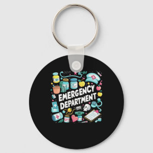 Emergency Department Groovy Er Crew Nurse Room Ste Key Ring