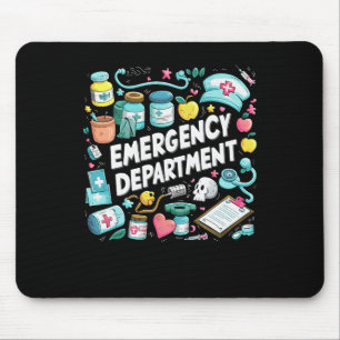 Emergency Department Groovy Er Crew Nurse Room Ste Mouse Pad