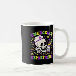 Emergency Department Mardi Gras Nurse Mardi Gras M Coffee Mug