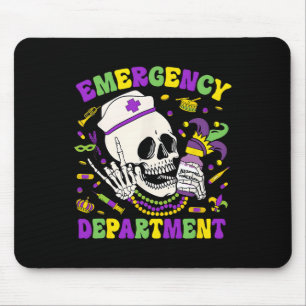 Emergency Department Mardi Gras Nurse Mardi Gras M Mouse Pad