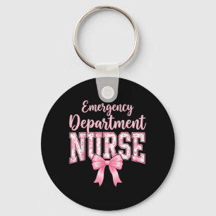 Emergency Department Nurse nk Coquette Bow ER RN Key Ring