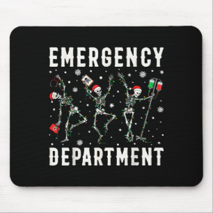 Emergency Department Nurse Skeleton Dancing Christ Mouse Pad