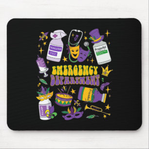 Emergency Department Scrub Rn Icu Pacu Er Nurse Ma Mouse Pad