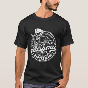 Emergency Department Skeleton Er Nurse Halloween 2 T-Shirt