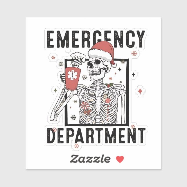 Emergency Department Skeleton Nursing Coffee Lover (Sheet)