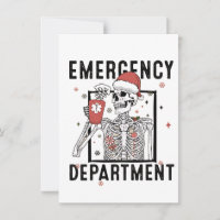 Emergency Department Skeleton Nursing Coffee Lover