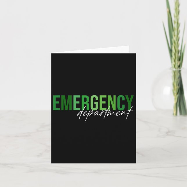 Emergency Department St Patricks Day Emergency Roo Card (Front)