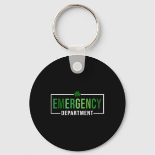 Emergency Department St Patricks Day Emergency Roo Key Ring