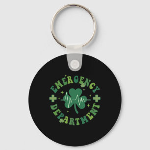 Emergency Department St Patricks Day Emergency Roo Key Ring