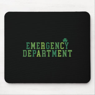 Emergency Department St Patricks Day Emergency Roo Mouse Pad