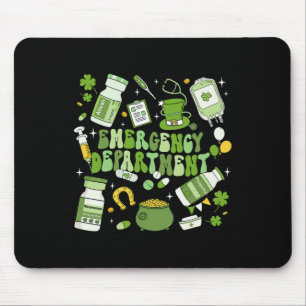 Emergency Department St Patricks Day Emergency Roo Mouse Pad