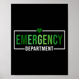 Emergency Department St Patricks Day Emergency Roo Poster