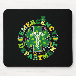 Emergency department st patricks day er nurse  mouse pad
