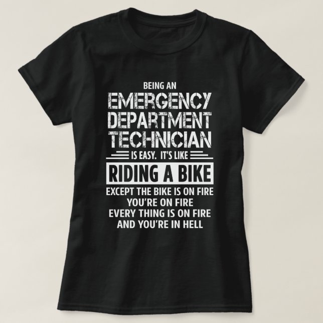 Emergency Department Technician T-Shirt (Design Front)