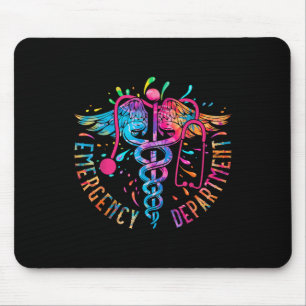 Emergency Department Tie Dye Ed Er Nurse Nursing S Mouse Pad