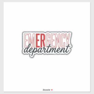 Emergency Department Typography Shirt Design_1