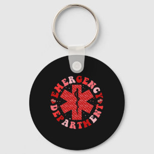 Emergency Department Valentine Er Nurse Valentines Key Ring