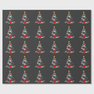 Emergency Department Xmas Tree Nurse Wrapping Paper
