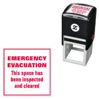 Emergency Evacuation Fire Drill Stamp