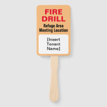 Emergency Evacuation Fire Drill Tenant Locate Sign