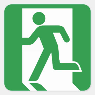 Emergency Exit Door Sticker
