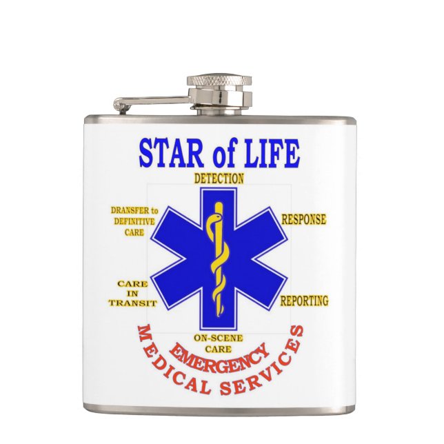 EMERGENCY MED TECH HIP FLASK (Front)