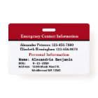 Emergency Medical Alert ID Card Custom