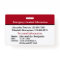 Emergency Medical Alert ID Card Custom