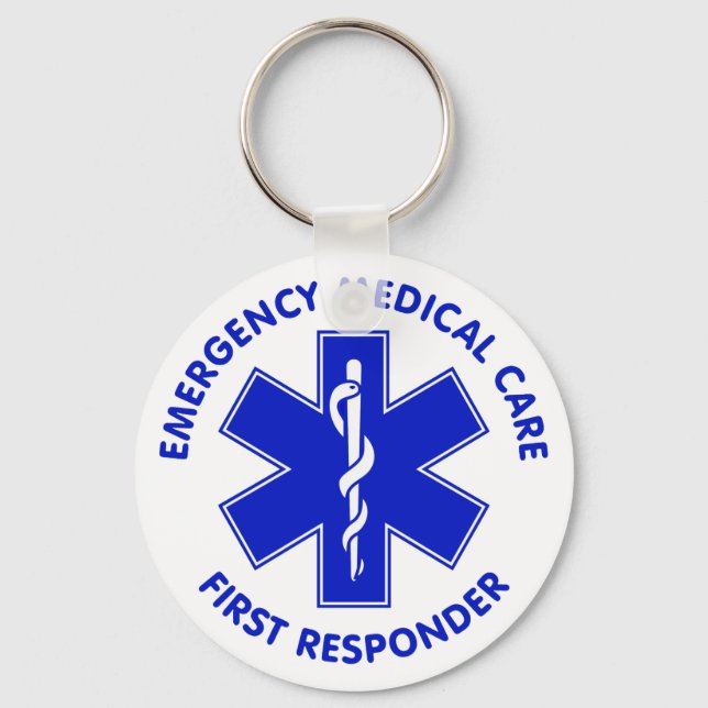 Emergency Medical Care First Responder Key Ring (Front)