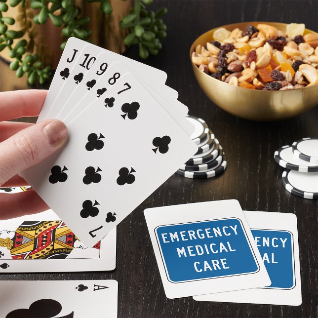 Emergency Medical Care Road Sign Playing Cards (Creator Uploaded)