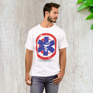 Emergency Medical Symbol Star of Life Caduceus T-Shirt