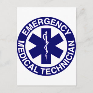 EMERGENCY MEDICAL TECHNICIANS EMT POSTCARD