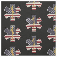 Emergency Medical Worker Tribute Usa Flag EMS EMT