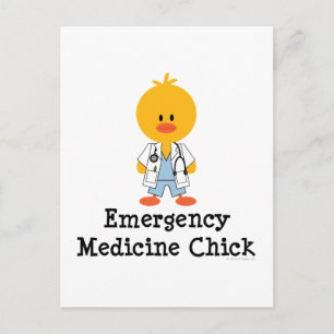 Emergency Medicine Chick Postcard