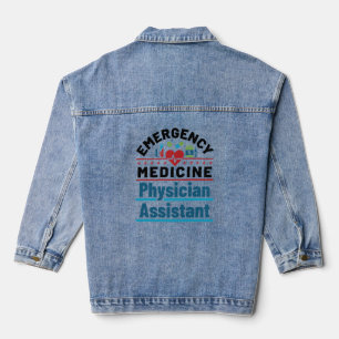 Emergency Medicine Physician Assistant Denim Jacket