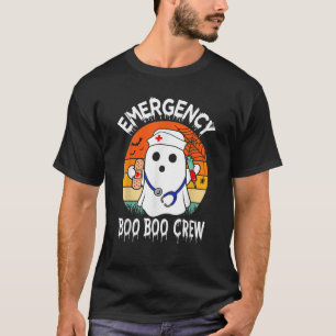 Emergency Nurse Boo Crew ER Nurse Nursing Hallowee T-Shirt
