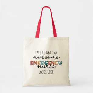 Emergency Nurse Funny Awesome ER Nurse Gifts Tote Bag